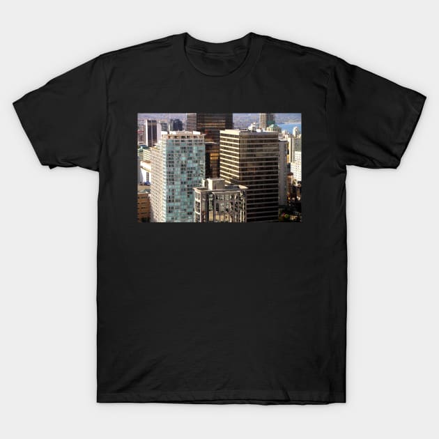 Glittering Skyscrapers, Vancouver T-Shirt by Carole-Anne